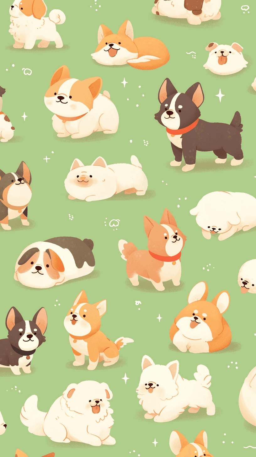Dog 208 original repeating artwork