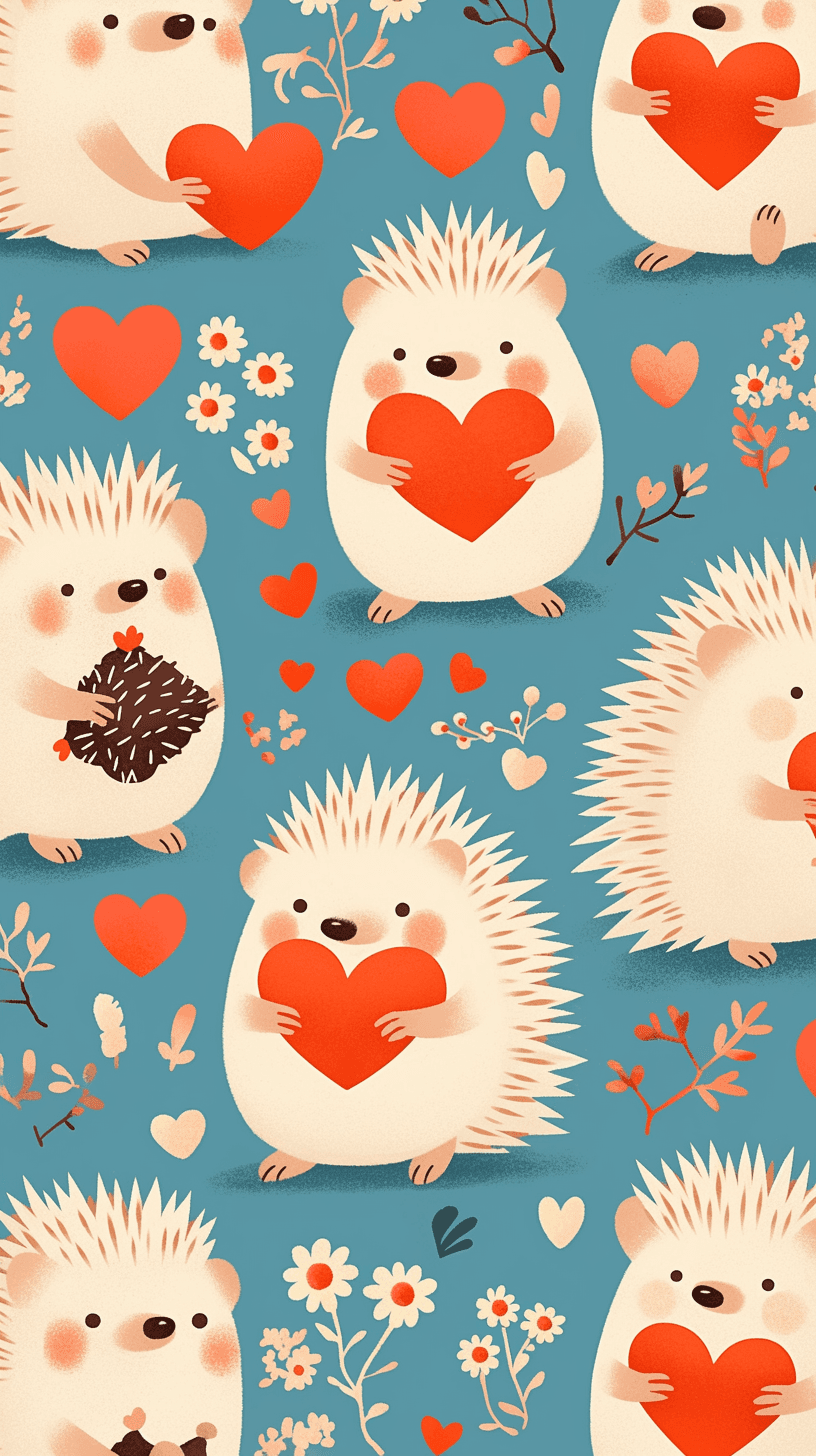 Hedgehog Groove original repeating artwork