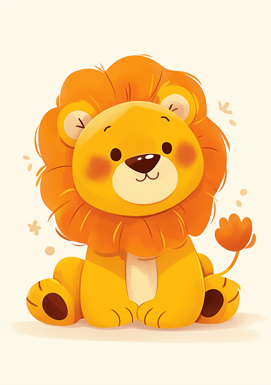 Lion Spin original repeating artwork