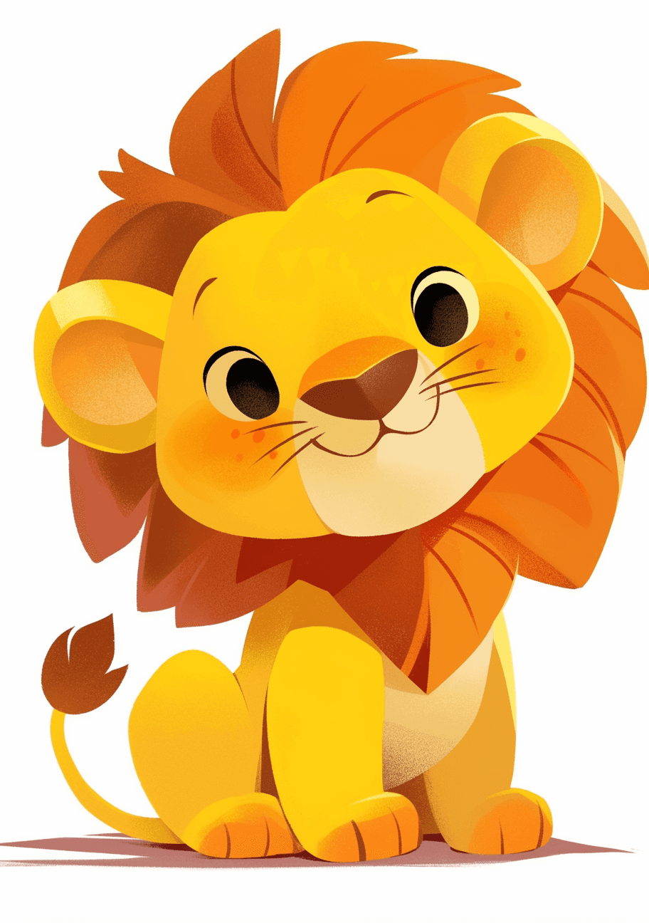 Lion Burst original repeating artwork