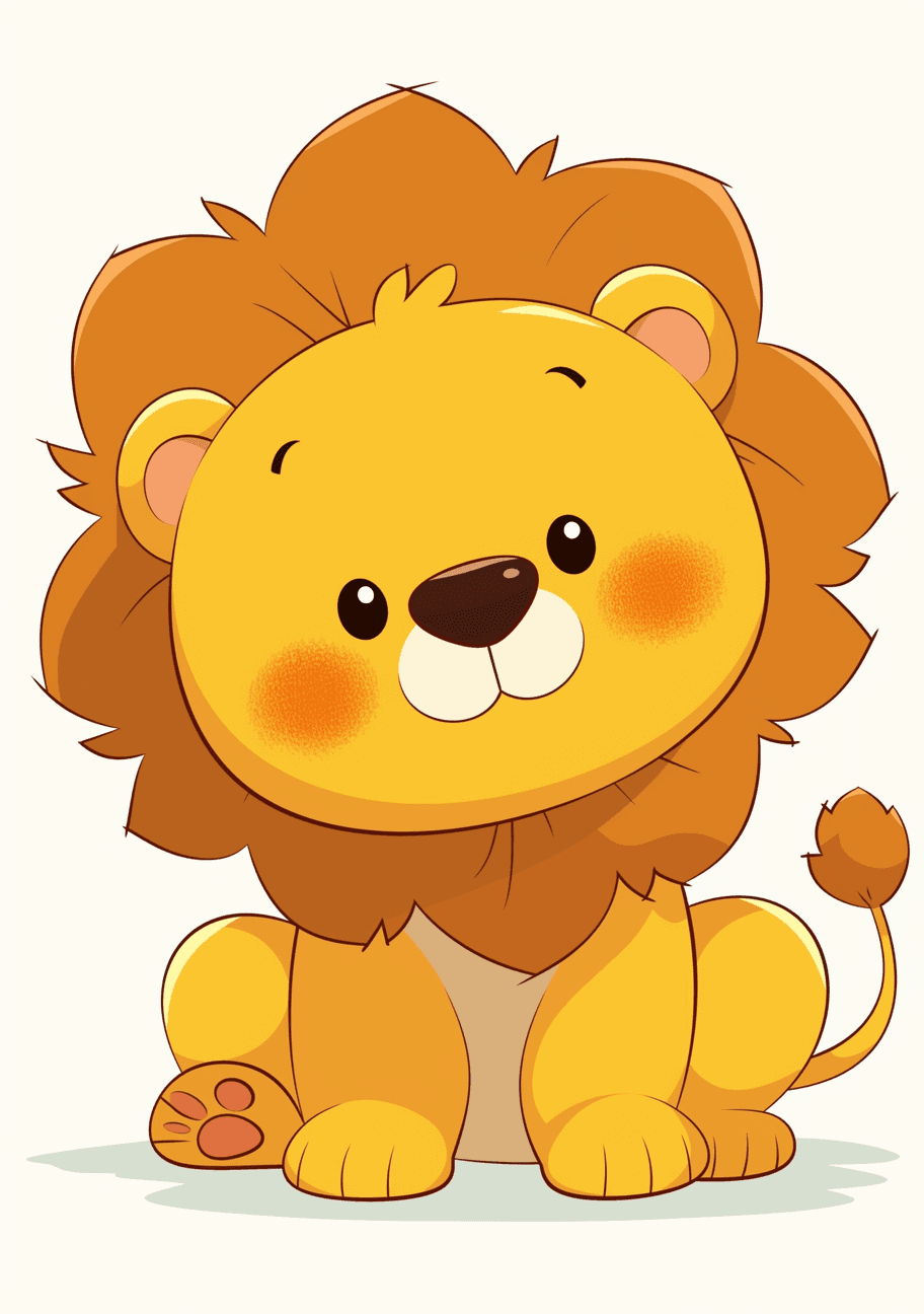 Lion Zip original repeating artwork
