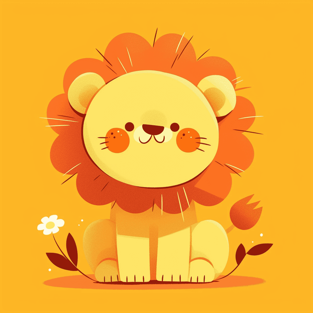 Cute Lion Club original repeating artwork