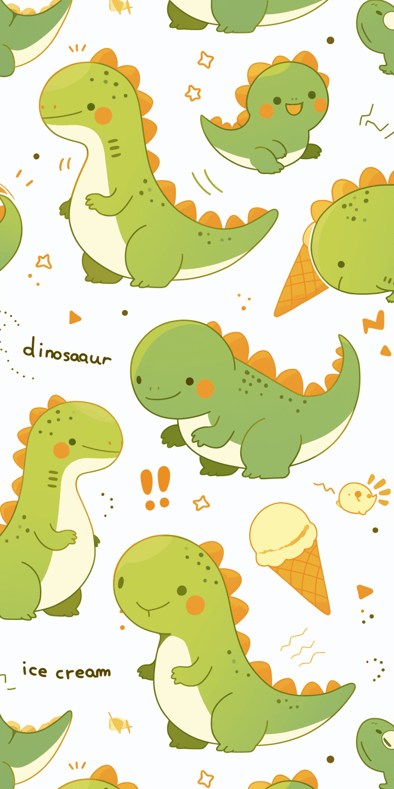 Dinosaur Fizz original repeating artwork