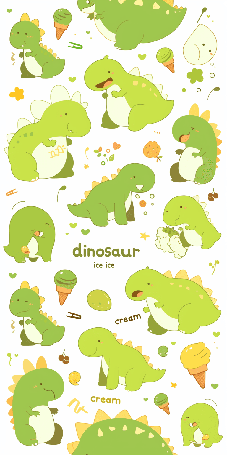 Dinosaur Starlight original repeating artwork