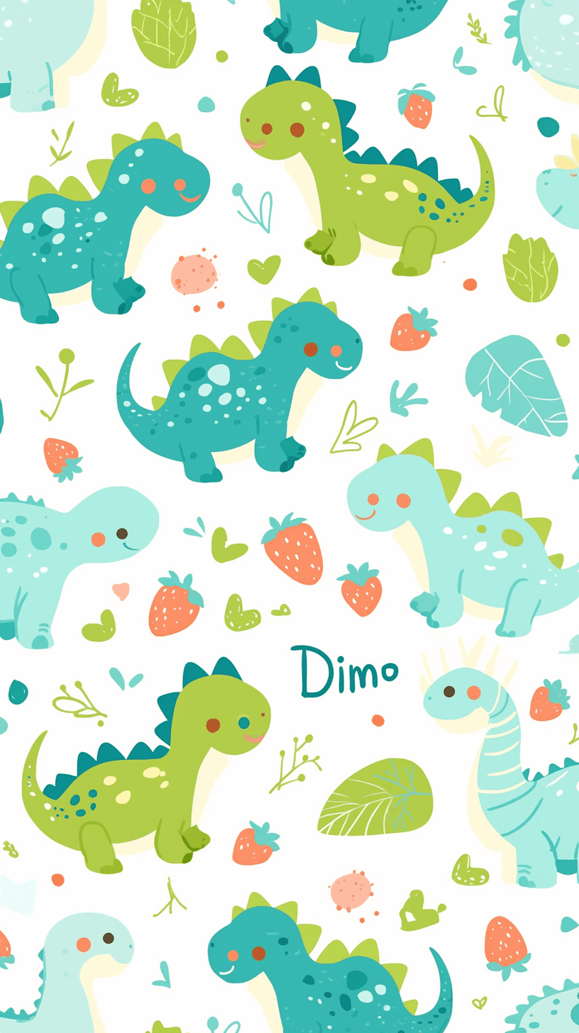 Dinosaur Boulevard original repeating artwork