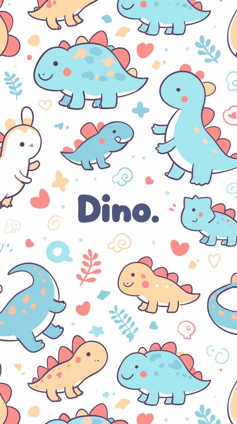 Dinosaur Spin original repeating artwork