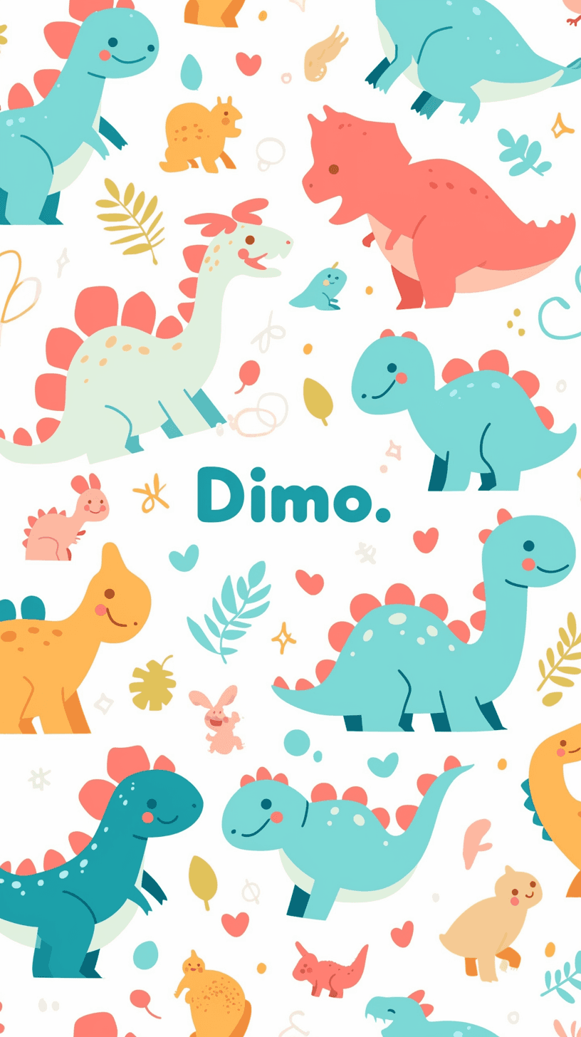 Dinosaur Amber original repeating artwork