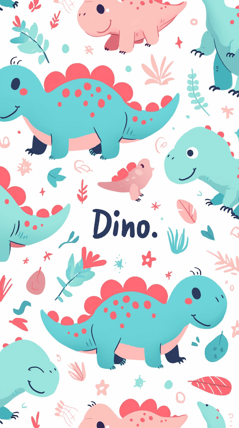 Dinosaur Avenue original repeating artwork