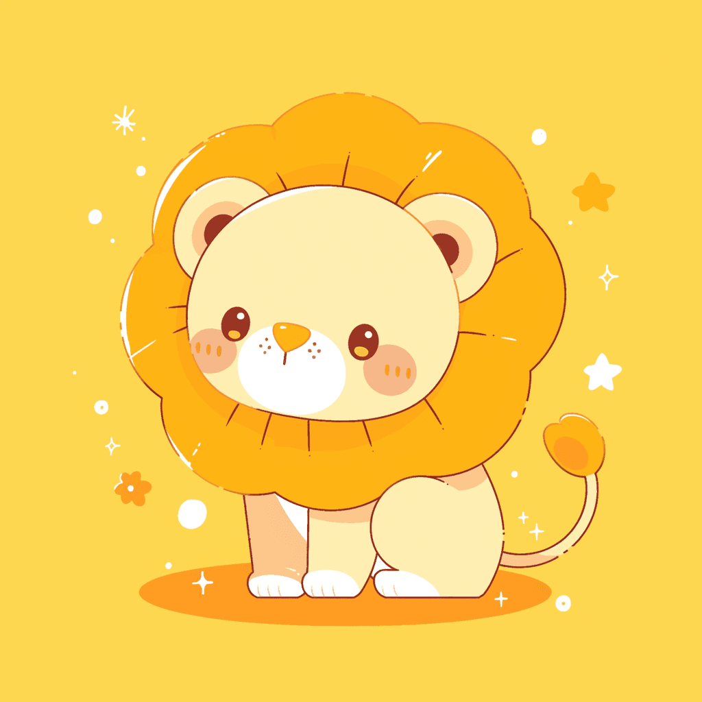 Lion 004 original repeating artwork