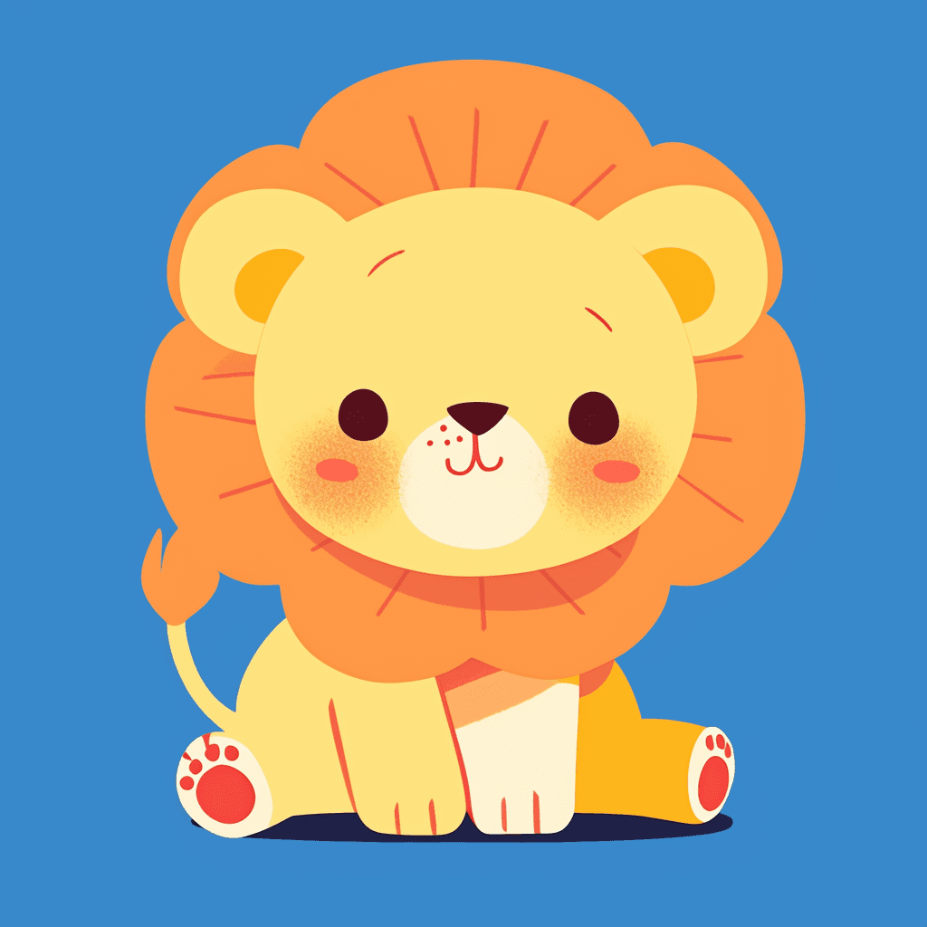 Lion 002 original repeating artwork