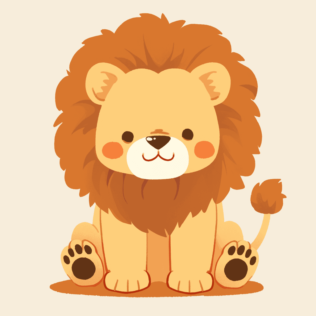 Lion 010 original repeating artwork