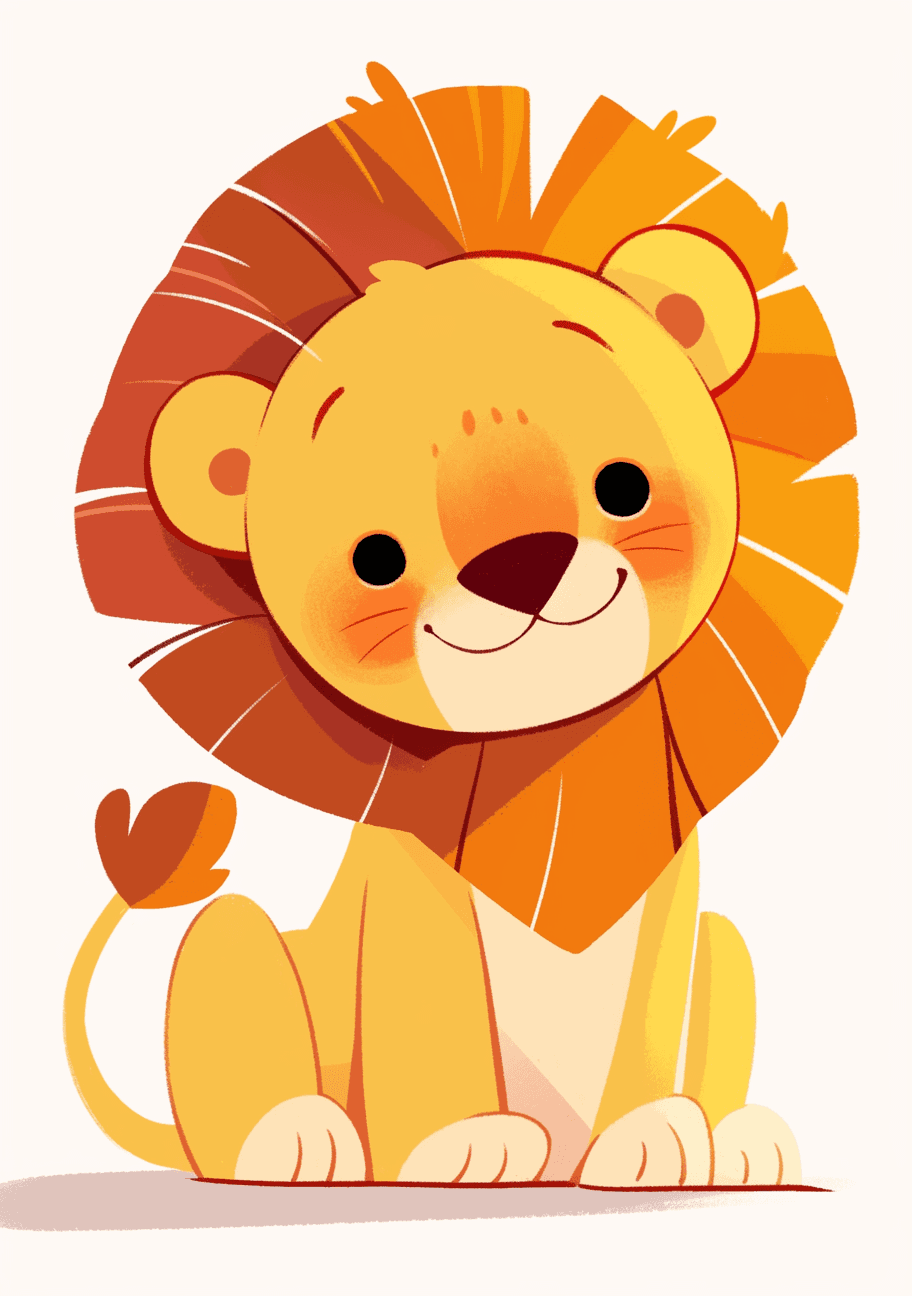 Lion Glow original repeating artwork