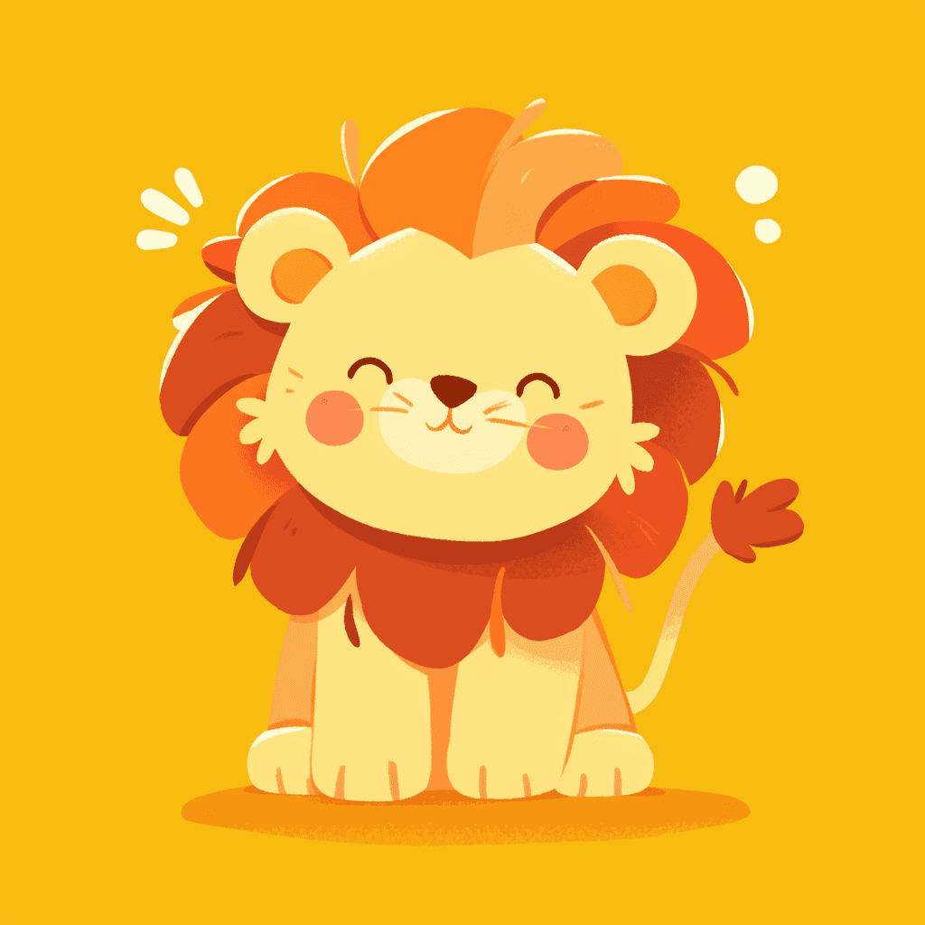 Lion Loop original repeating artwork
