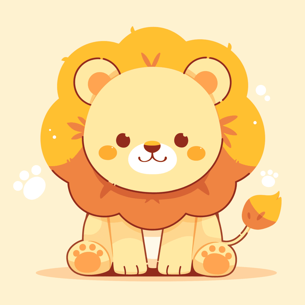 Lion Flare original repeating artwork