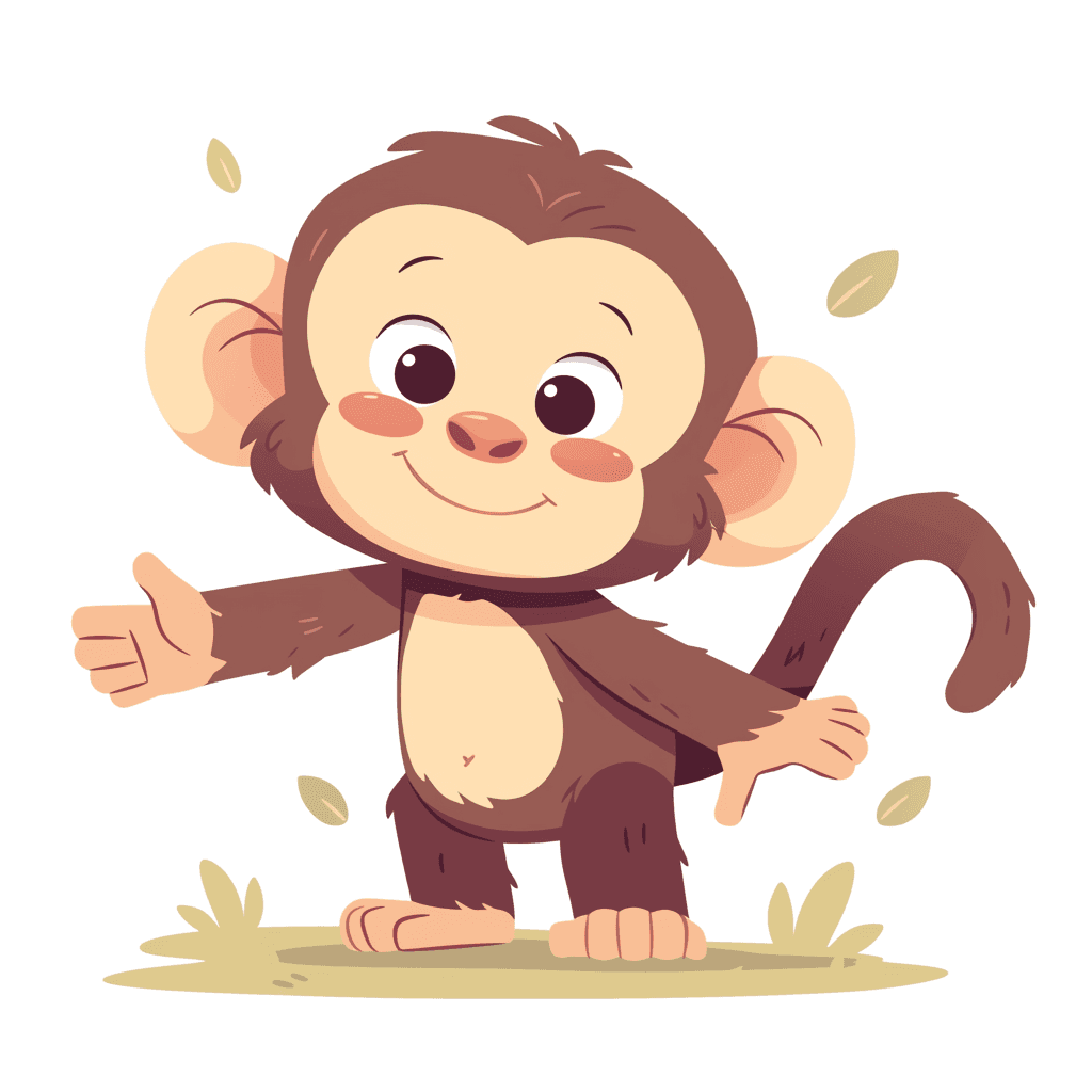 Monkey Picnic original repeating artwork
