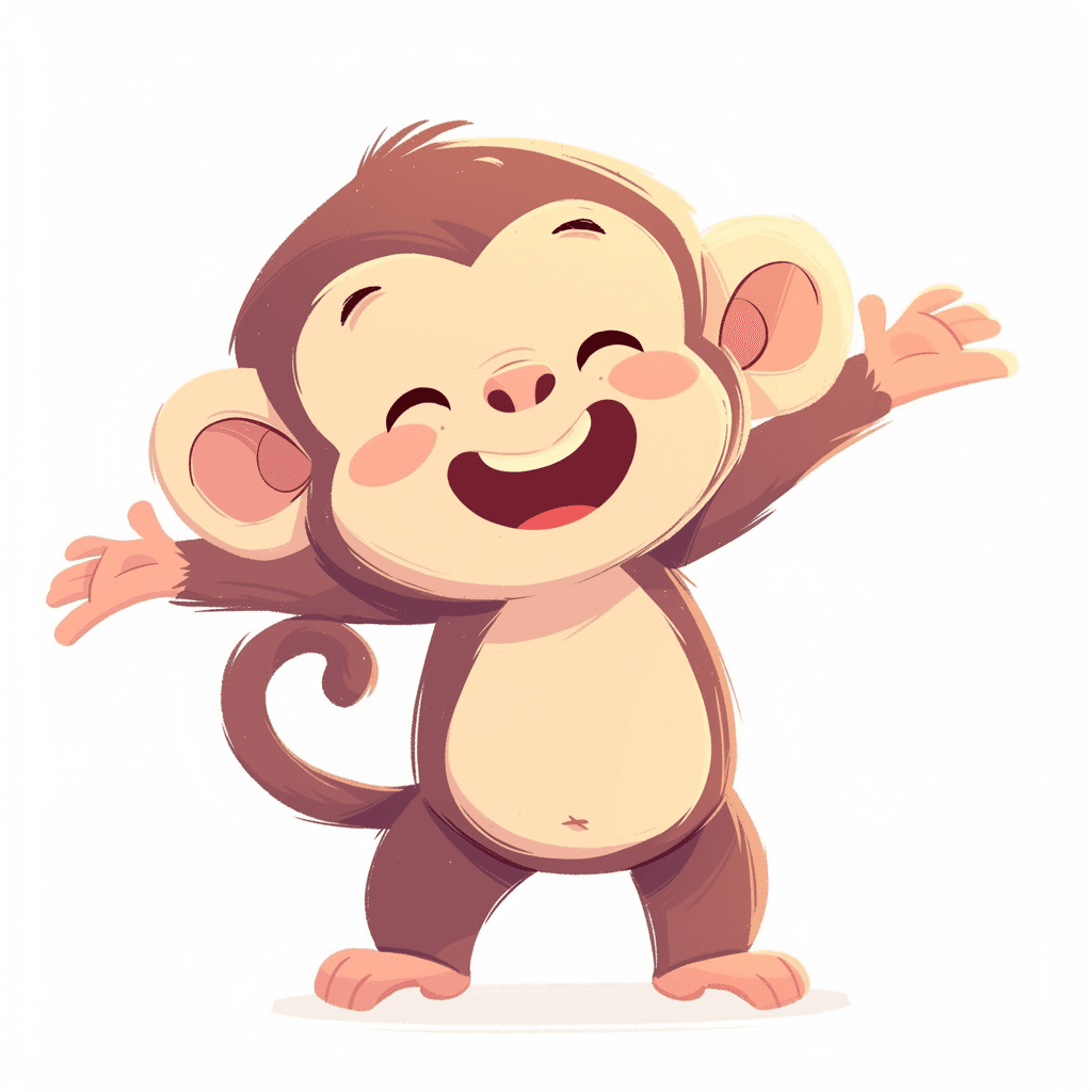 Monkey Carnival original repeating artwork