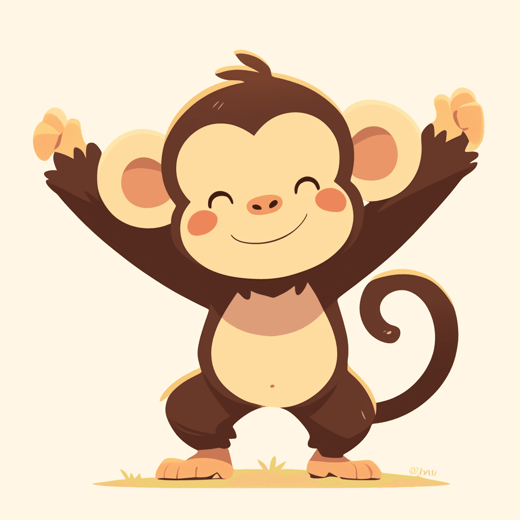 Monkey 001 original repeating artwork