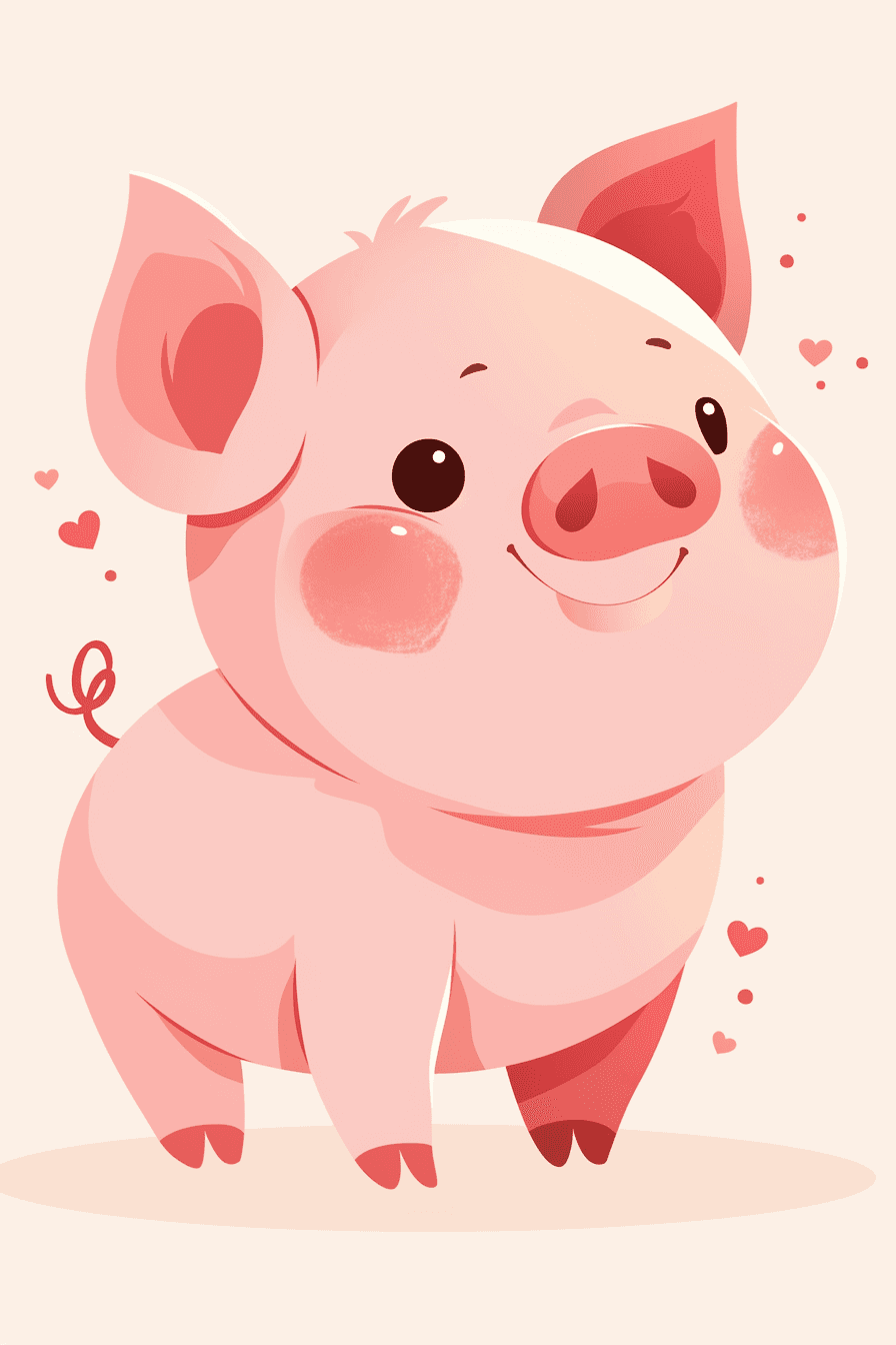 Piglet Club original repeating artwork