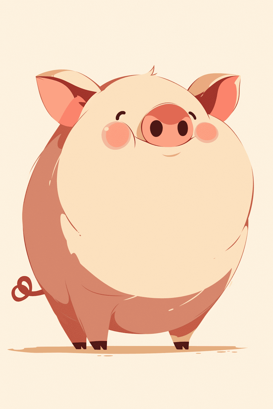 Piglet original repeating artwork