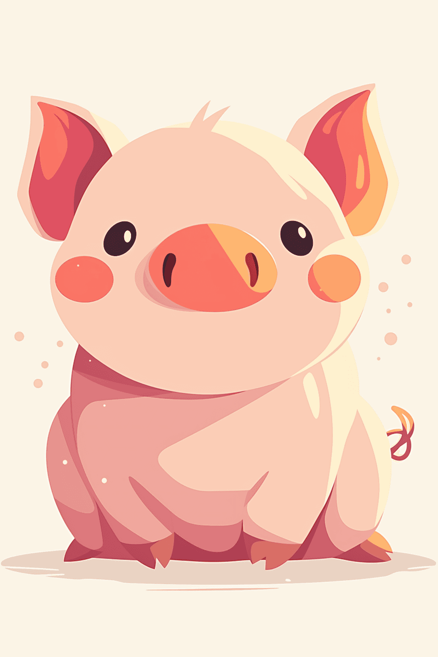 Piglet Team original repeating artwork