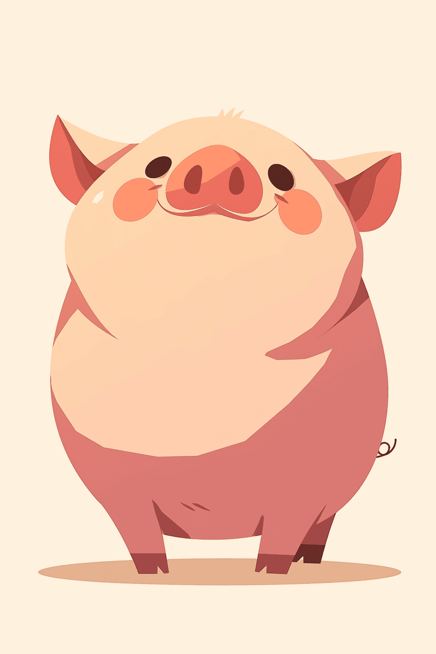 Piglet Pop original repeating artwork