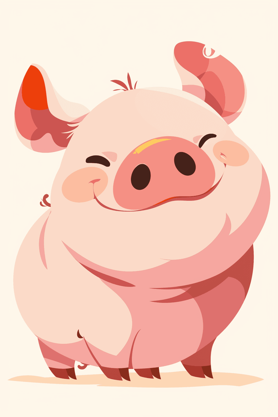 Piglet 003 original repeating artwork