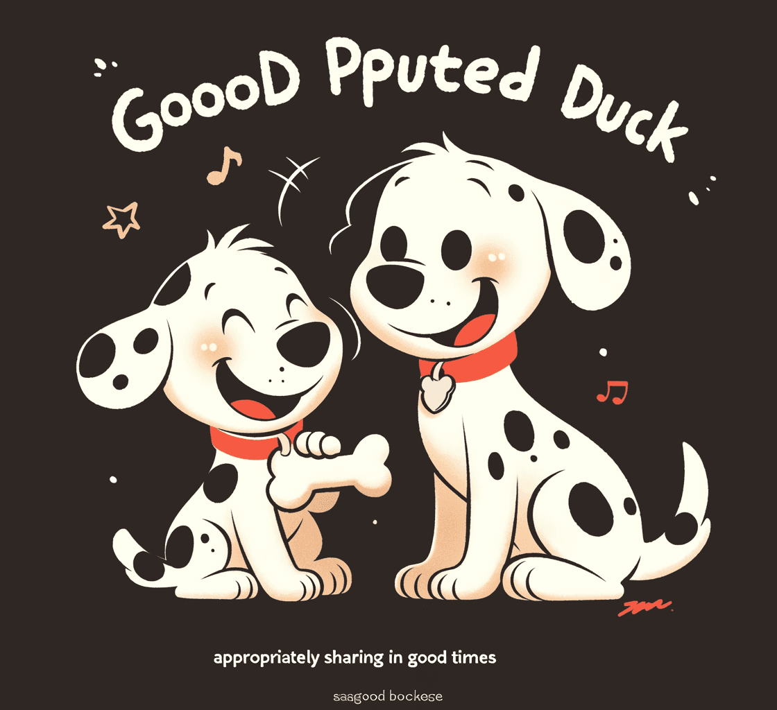 Puppy Line original repeating artwork