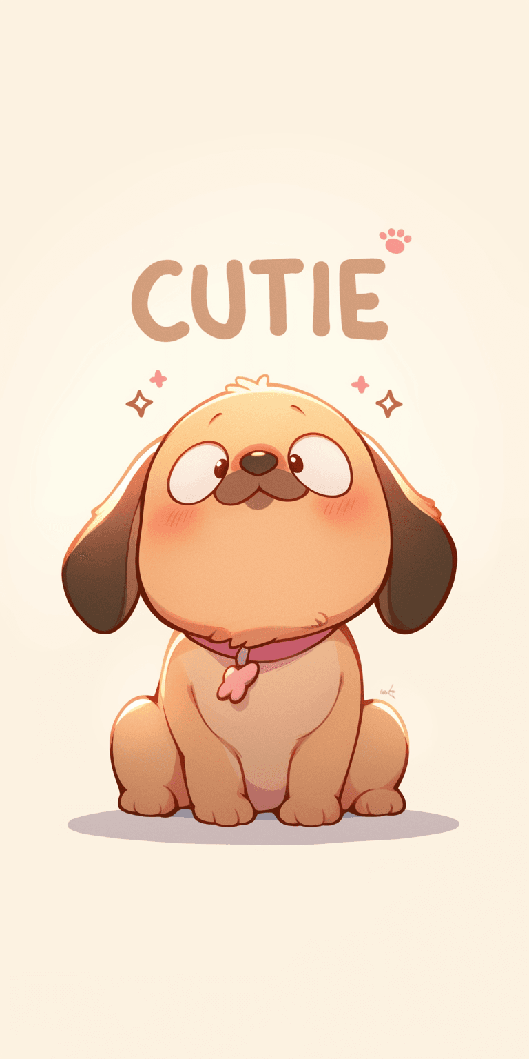 Puppy Mono original repeating artwork