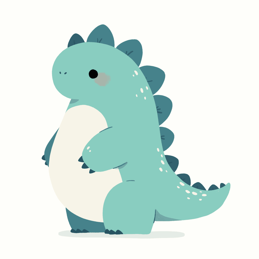Cute Dinosaur Picnic original repeating artwork