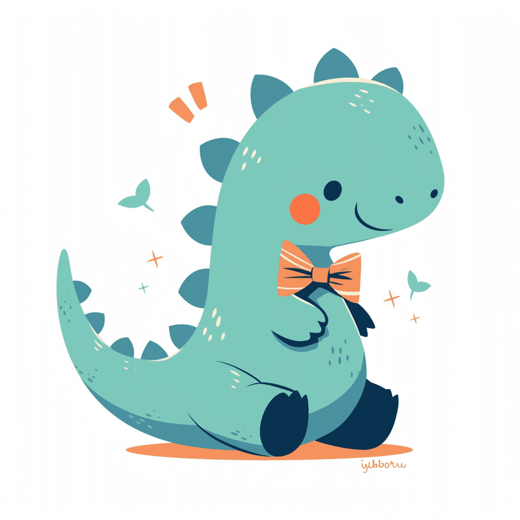 Cute Dinosaur Tribe original repeating artwork
