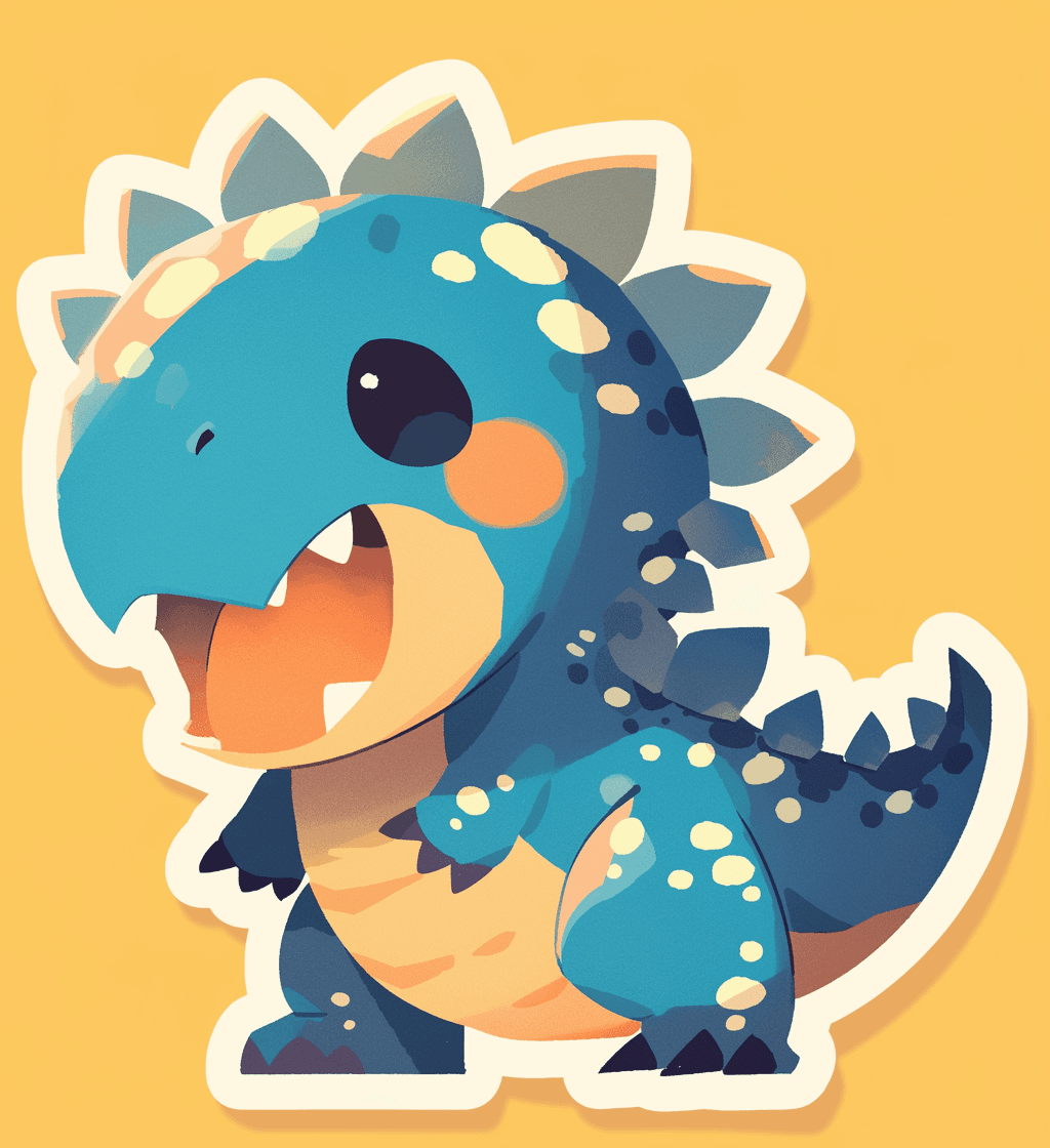 Cute Dinosaur Rush original repeating artwork