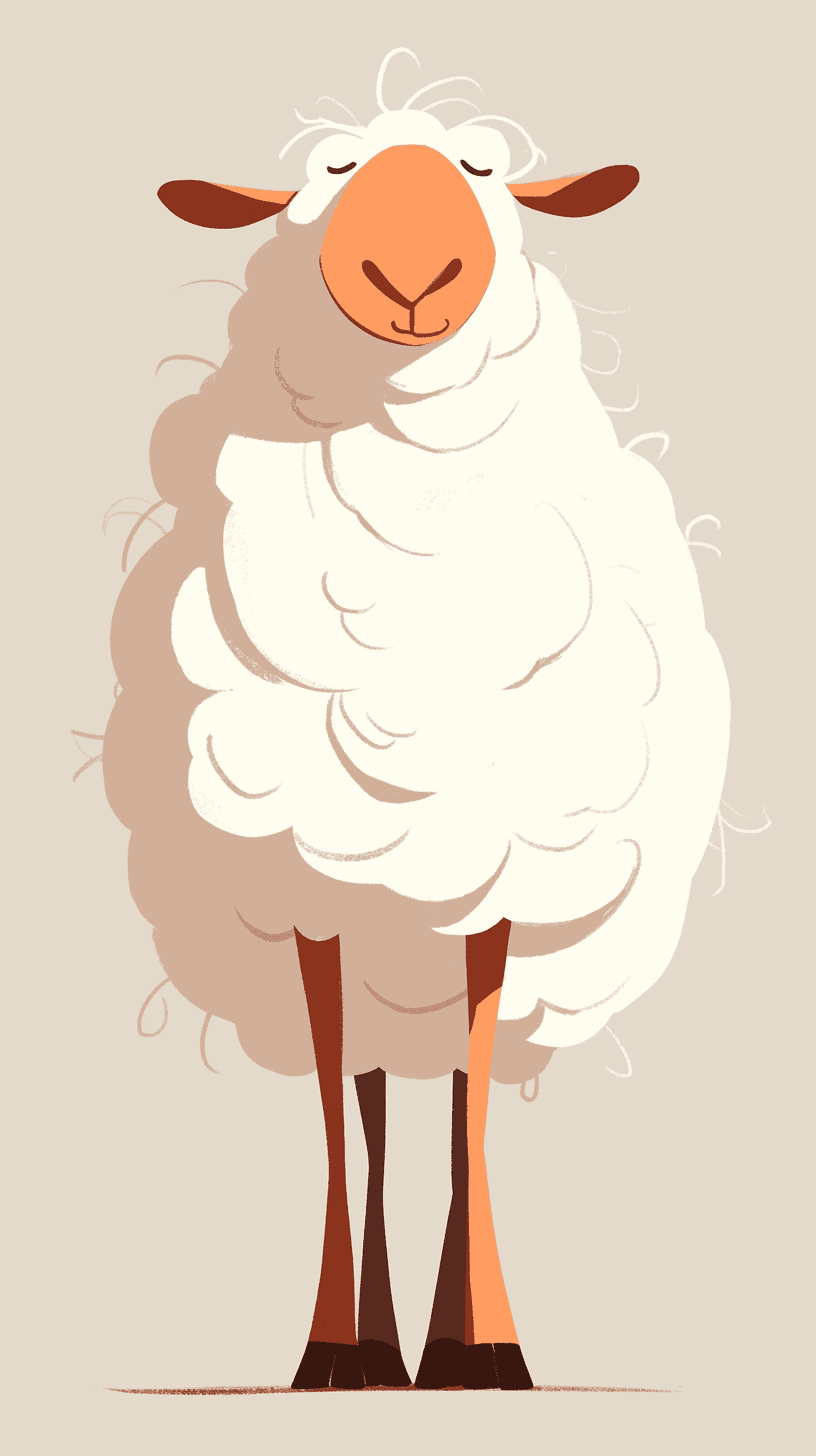 Sheep Rhythm original repeating artwork