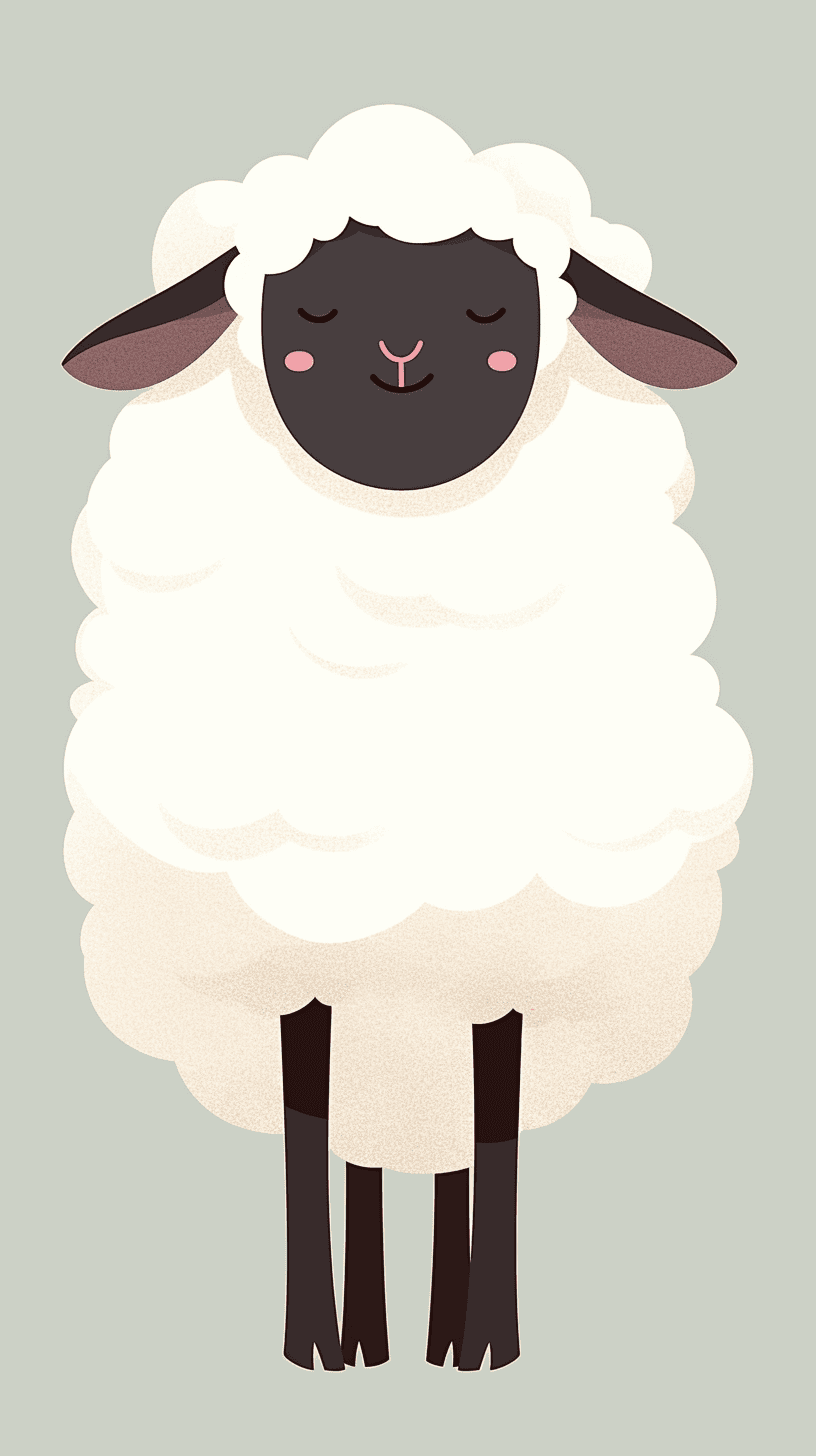 Sheep Zip original repeating artwork
