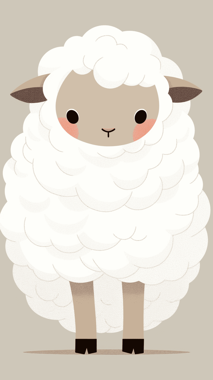Sheep Slide original repeating artwork