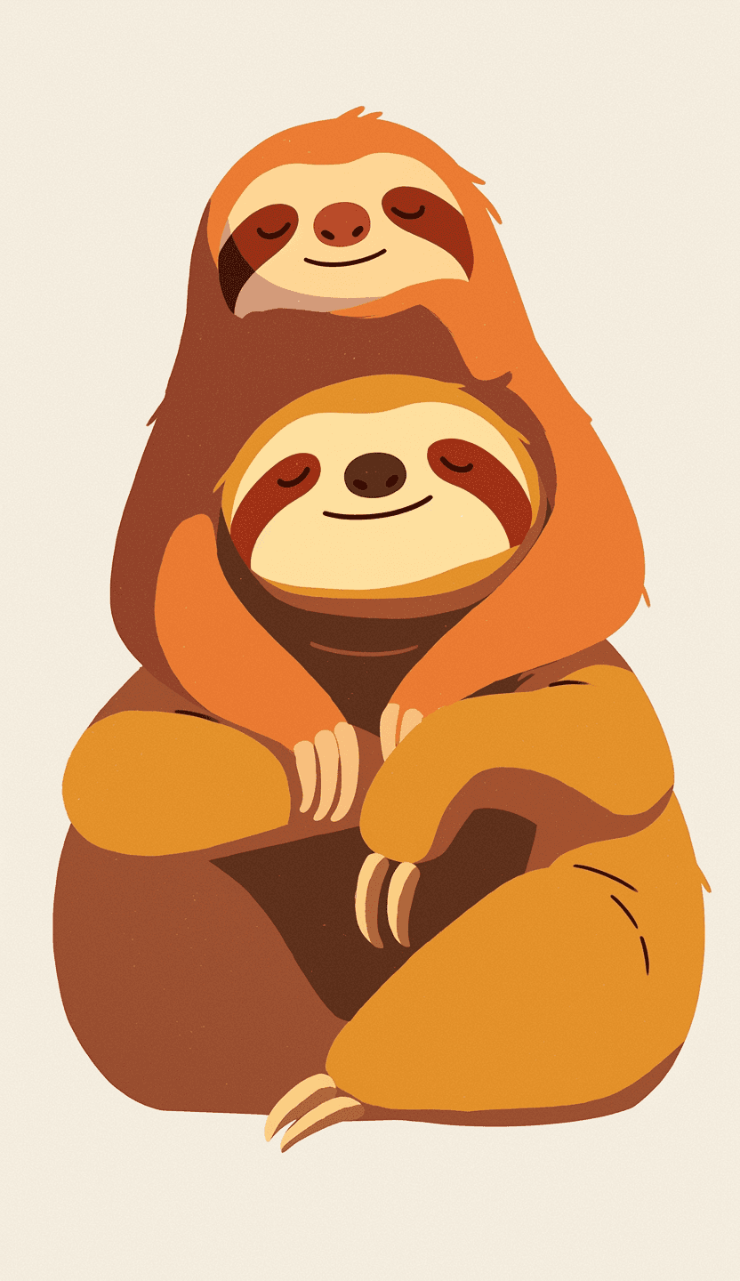 Sloth Jam original repeating artwork
