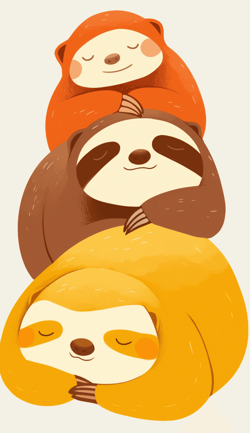 Sloth Show original repeating artwork