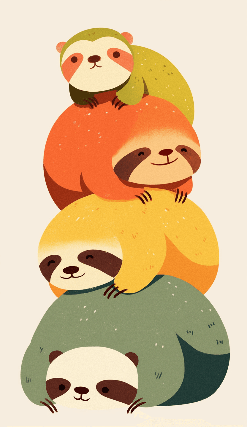 Sloth 004 original repeating artwork
