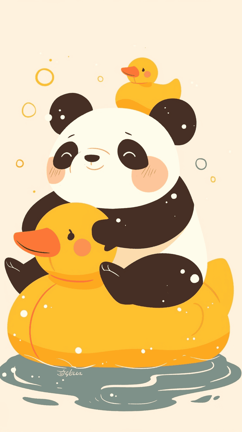 Panda Loop original repeating artwork