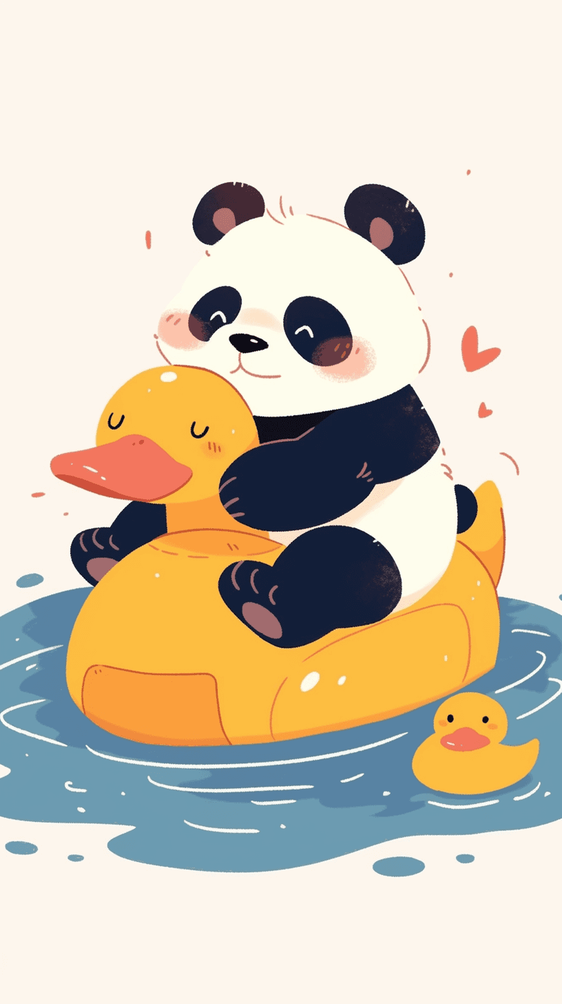 Panda 007 original repeating artwork