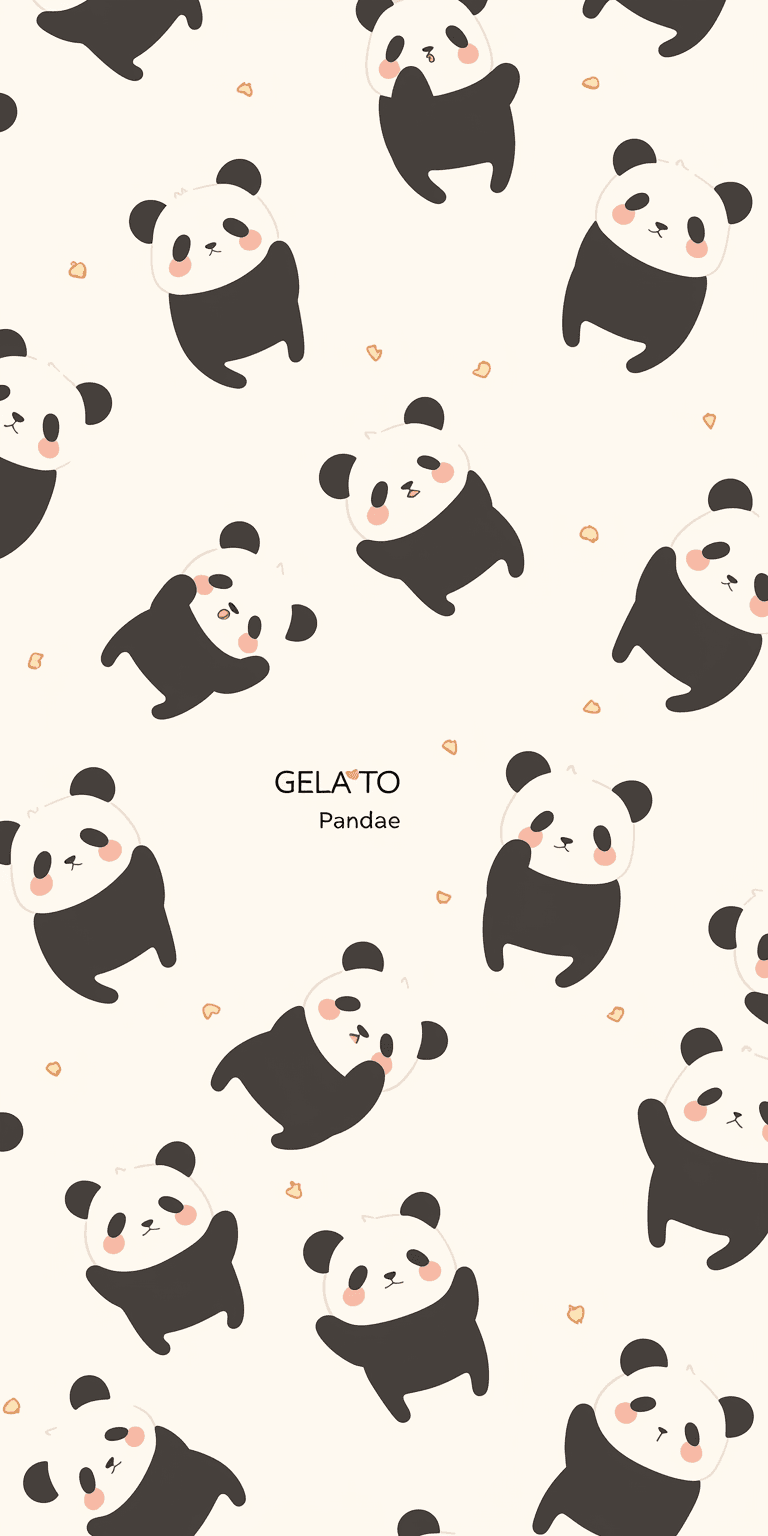 Panda Kick original repeating artwork