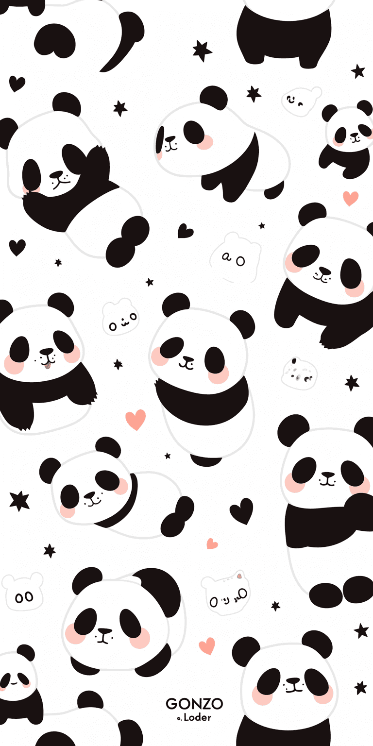 Panda Zoom original repeating artwork