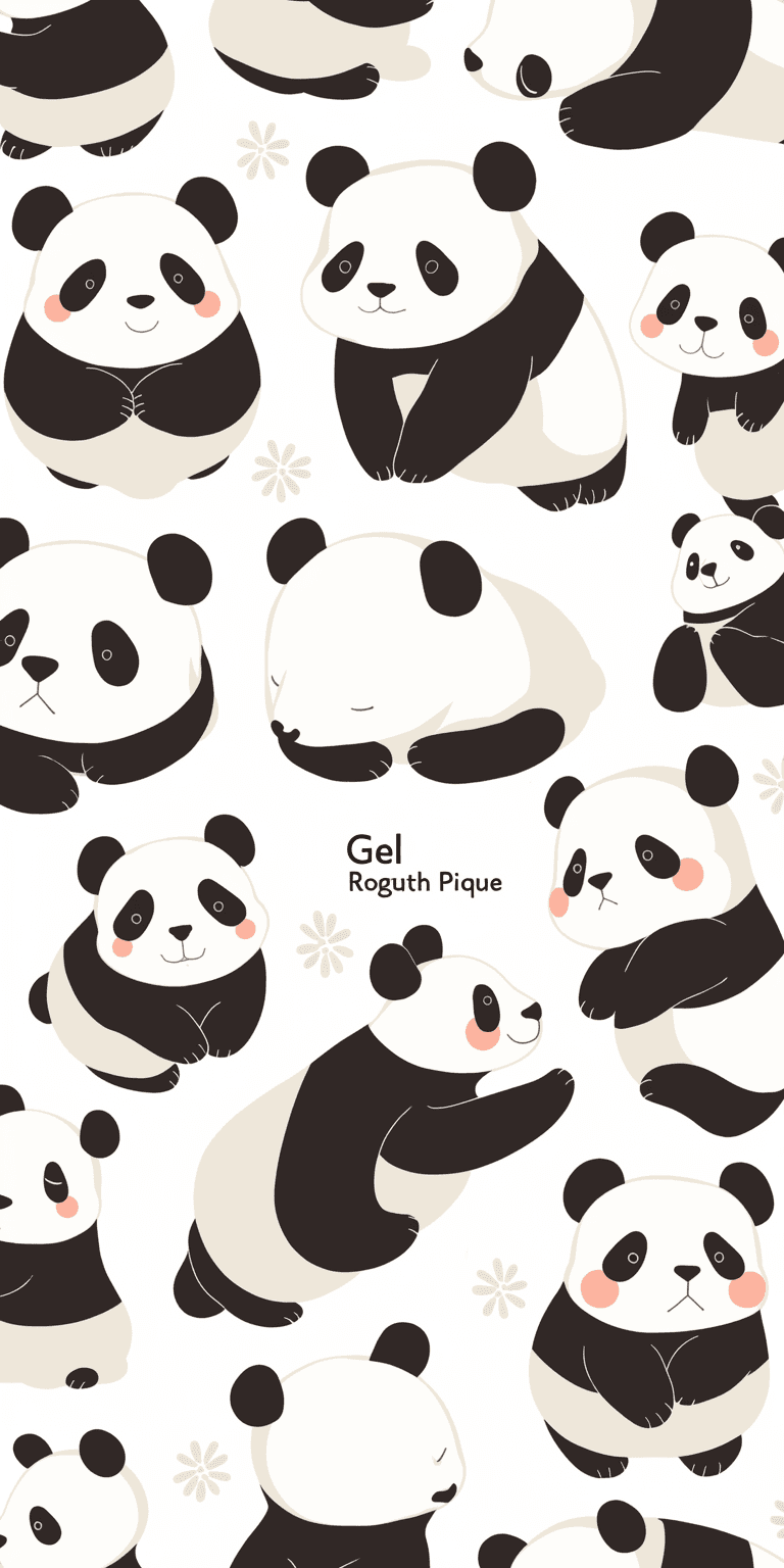 Panda 010 original repeating artwork
