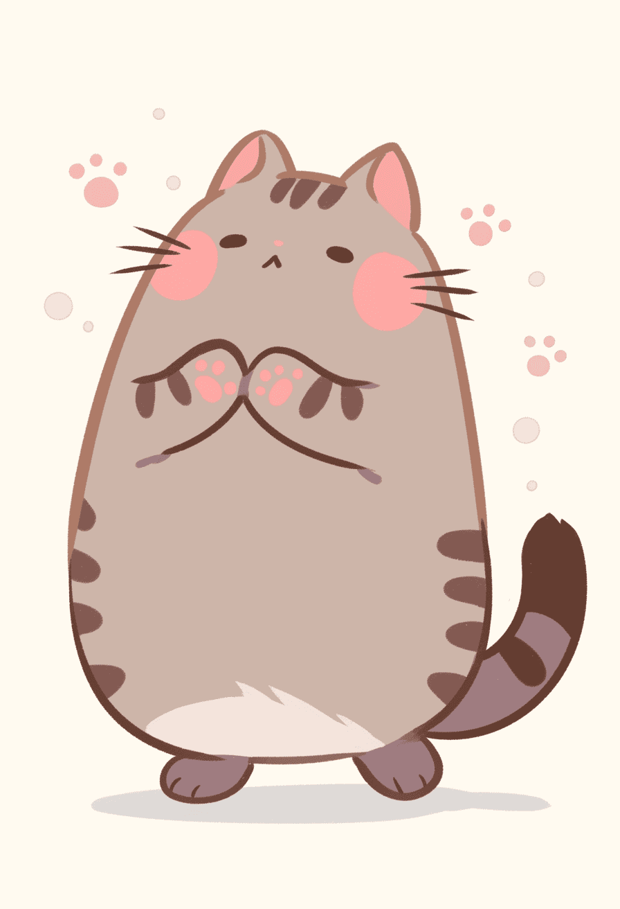 Cat North original repeating artwork