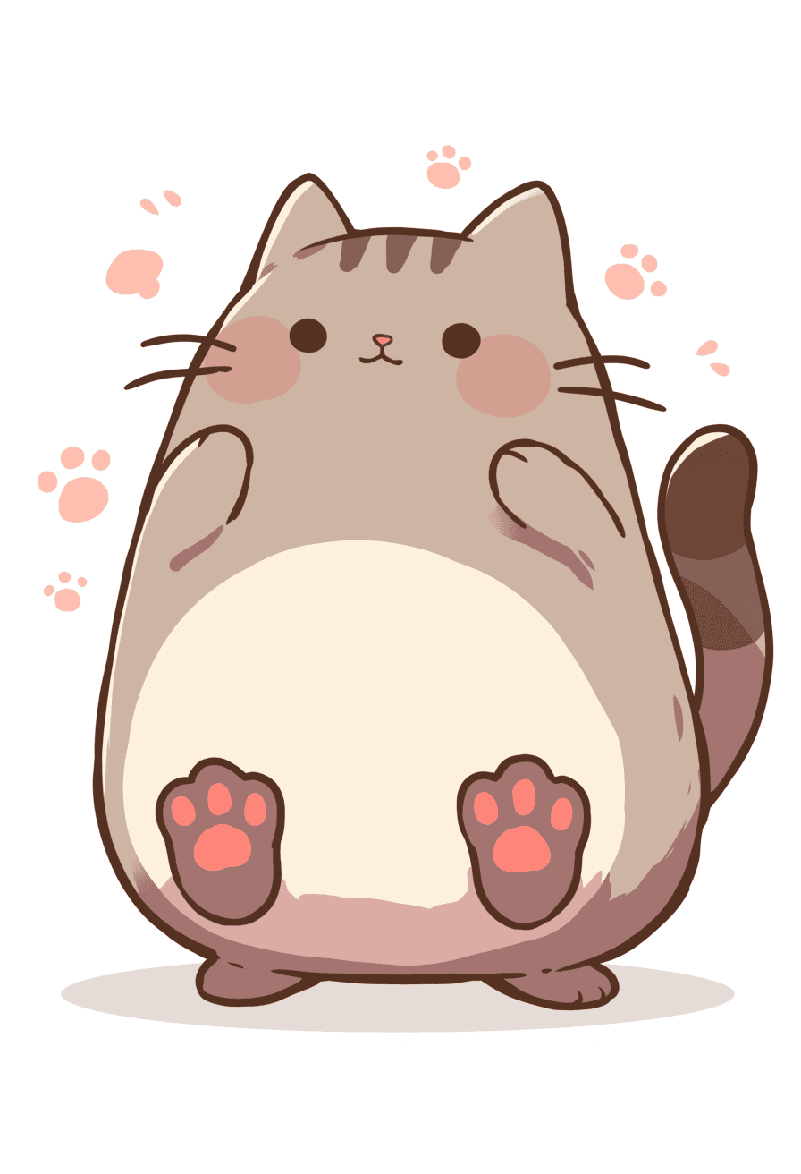 Cat Pastel original repeating artwork