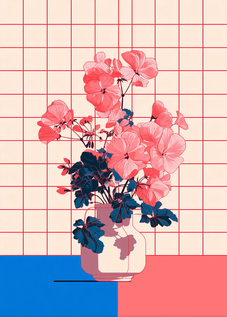 Vase Flow original repeating artwork