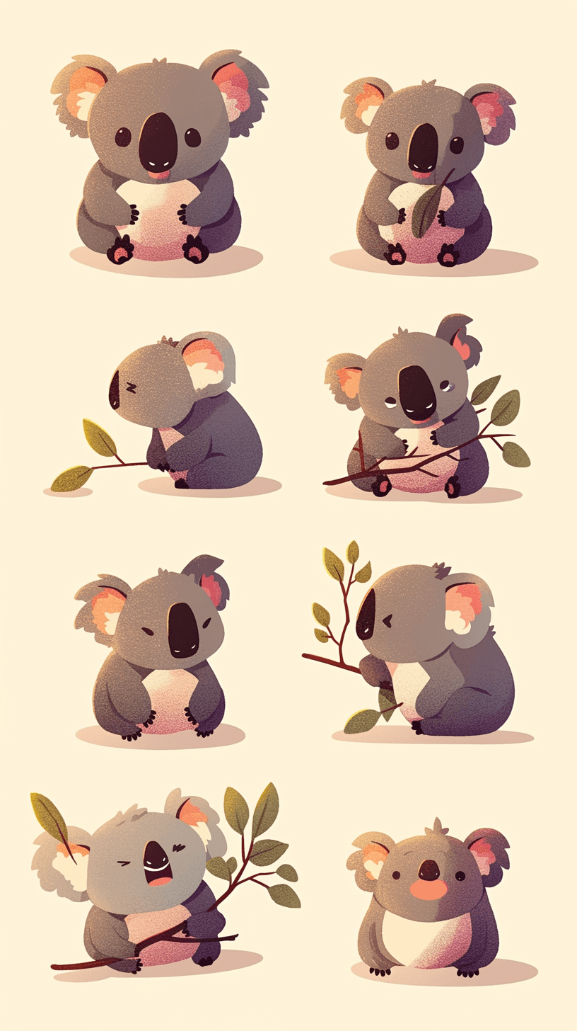 Koala Parade original repeating artwork