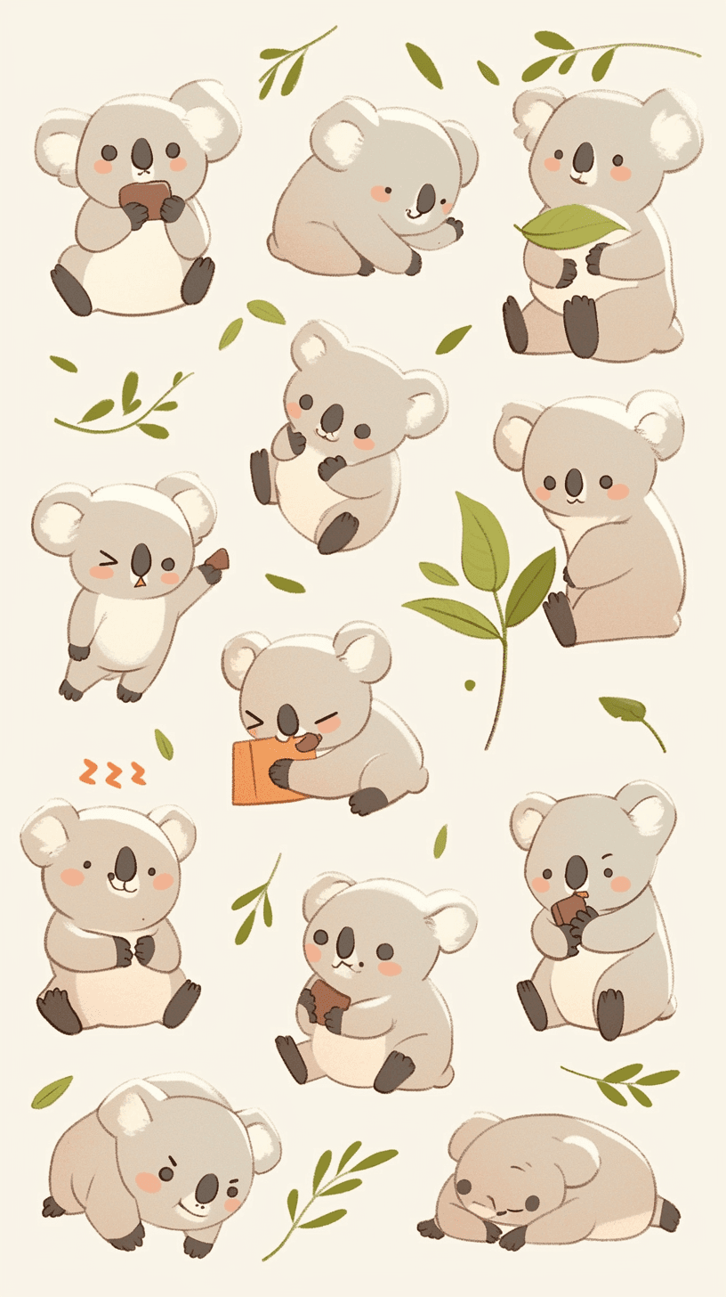 Koala Beats original repeating artwork