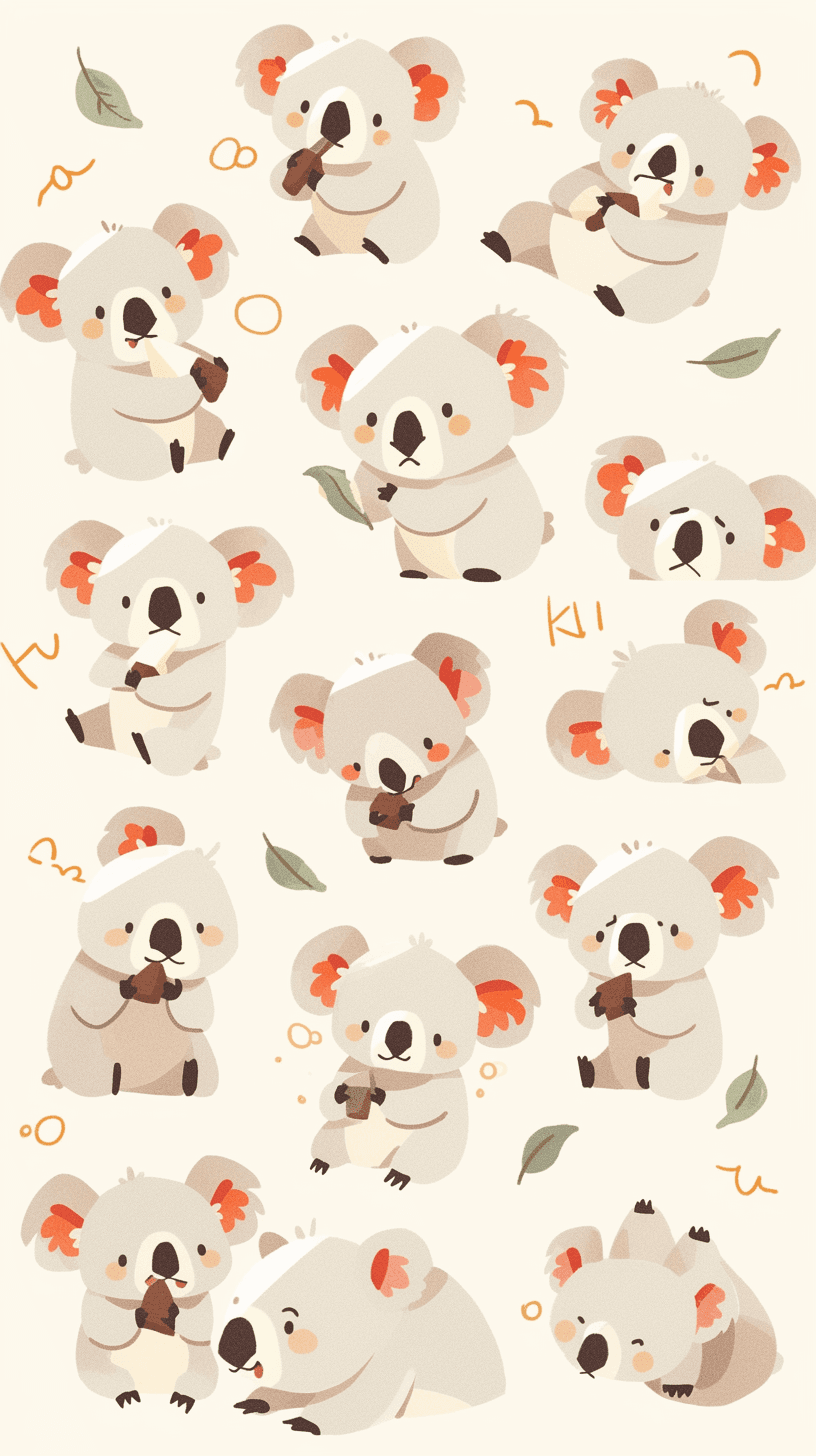Koala Collective original repeating artwork