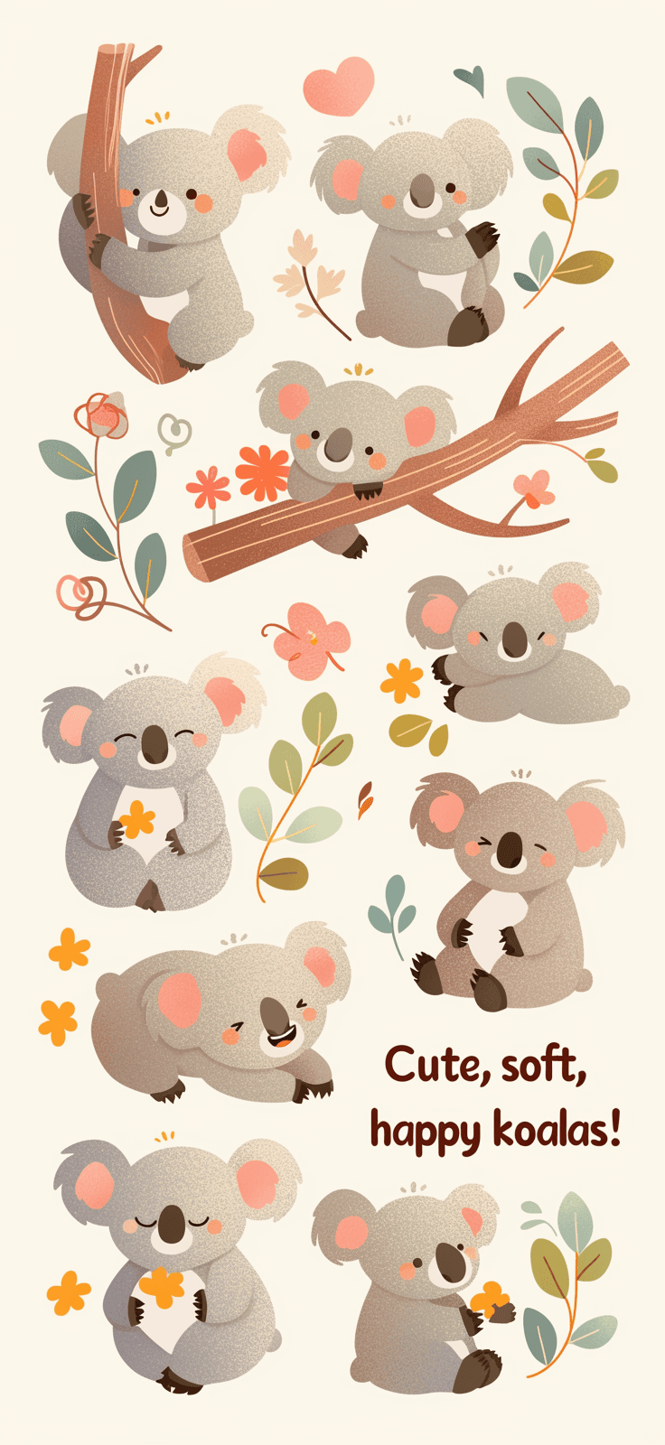 Koala Gang original repeating artwork