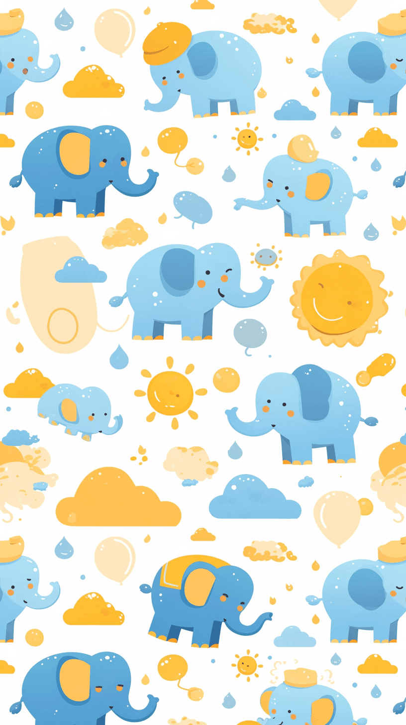 Elephant Ivory original repeating artwork